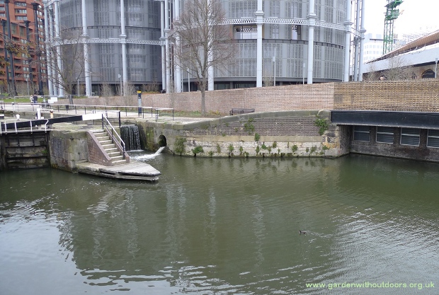 St Pancras Lock and gasometers