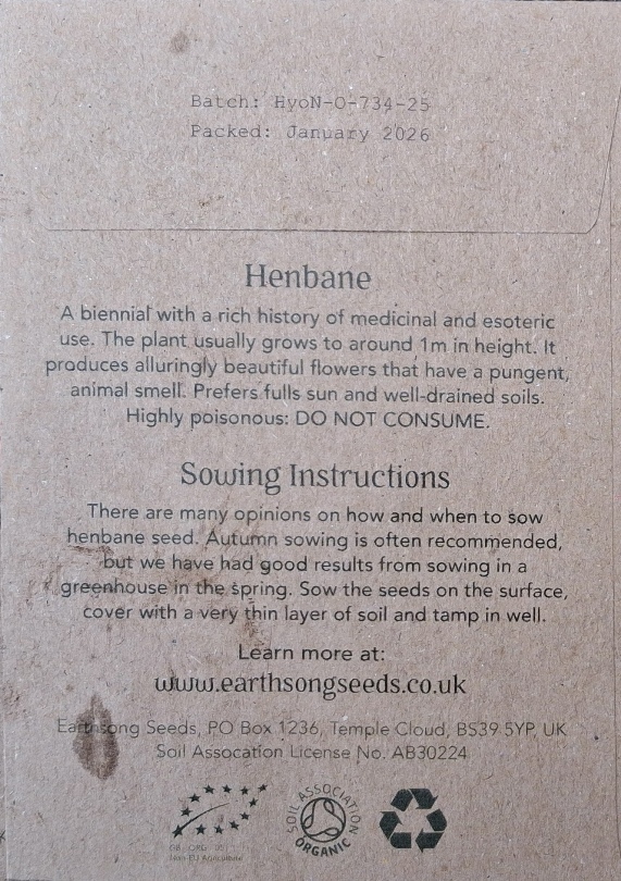 henbane seed packet back